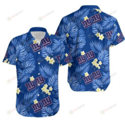 New York Giants Flower Hawaiian Shirt