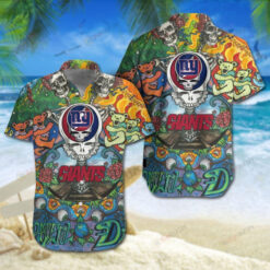 New York Giants Grateful Dead ??3D Printed Hawaiian Shirt