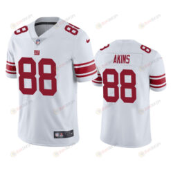 New York Giants Jordan Akins 88 White Vapor Limited Jersey