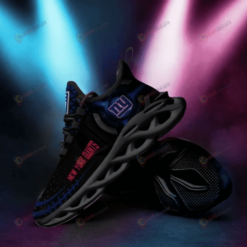 New York Giants Logo 3D Max Soul Sneaker Shoes In Black