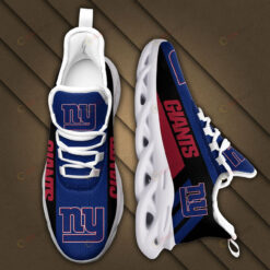 New York Giants Logo 3D Max Soul Sneaker Shoes In Blue
