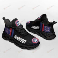 New York Giants Logo Black 3D Max Soul Sneaker Shoes