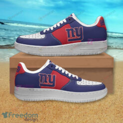 New York Giants Logo In Navy And Red Air Force 1 Shoes Sneaker