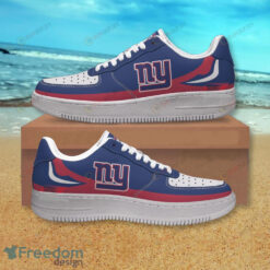 New York Giants Logo Team Air Force 1 Shoes Sneaker In Navy