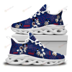 New York Giants Mickey Custom Name 3D Max Soul Sneaker Shoes