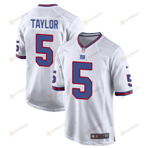 New York Giants Tyrod Taylor 5 Alternate Game Jersey - White Jersey