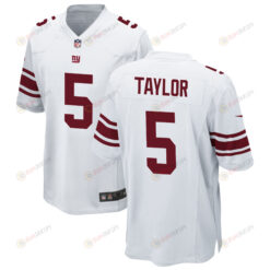 New York Giants Tyrod Taylor 5 Game Jersey - White Jersey