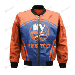 New York Islanders Bomber Jacket 3D Printed Custom Text And Number Curve Style Sport