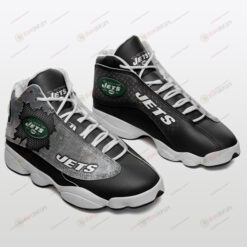 New York Jets Air Jordan 13 Shoes Sneakers In Black