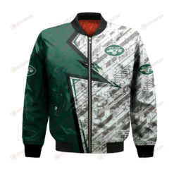 New York Jets Bomber Jacket 3D Printed Abstract Pattern Sport