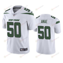 New York Jets Bradlee Anae 50 White Vapor Limited Jersey