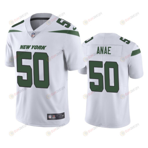 New York Jets Bradlee Anae 50 White Vapor Limited Jersey