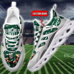 New York Jets Custom Name Illustration Image 3D Max Soul Sneaker Shoes