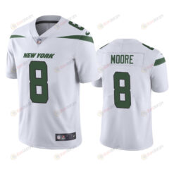New York Jets Elijah Moore 8 White Vapor Limited Jersey