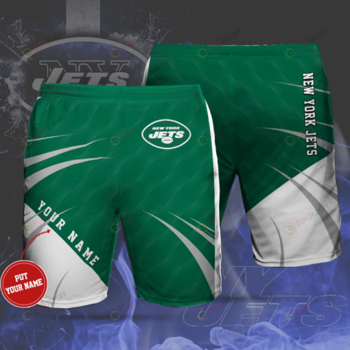 New York Jets Football Team Custom Name Hawaiian Shorts Summer Shorts Men Shorts - Print Shorts