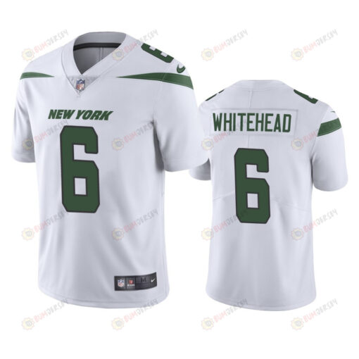 New York Jets Jordan Whitehead 6 White Vapor Limited Jersey