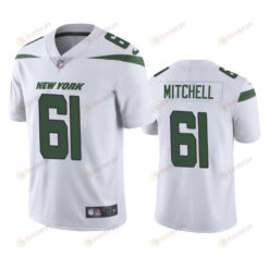 New York Jets Max Mitchell 61 White Vapor Limited Jersey