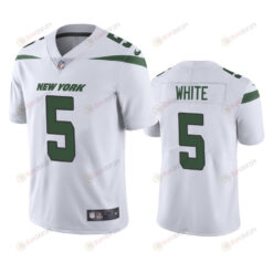 New York Jets Mike White 5 White Vapor Limited Jersey