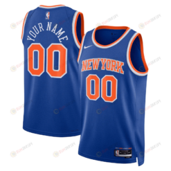 New York Knicks Custom 00 Men 2022/23 Swingman Jersey - Icon Edition