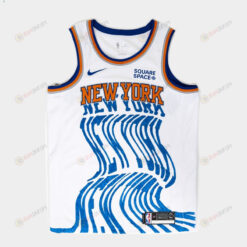 New York Knicks Garden Of Dreams Printing White Men Jersey Twisted Art