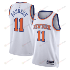 New York Knicks Jalen Brunson 11 2022-23 Association Edition White Men Jersey Swingman