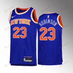 New York Knicks Mitchell Robinson 23 Blue Icon Edition Jersey 2022-23 Swingman