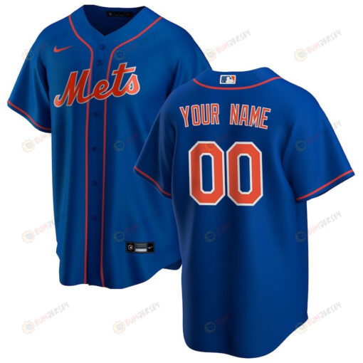New York Mets Alternate Custom Men Jersey - Royal