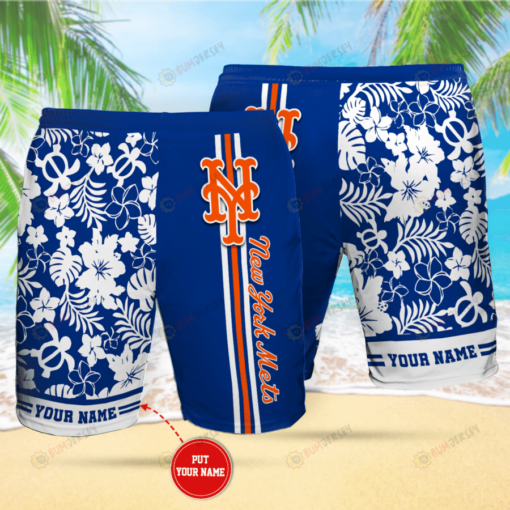 New York Mets Custom Name Hawaiian Shorts Summer Shorts Men Shorts - Print Shorts