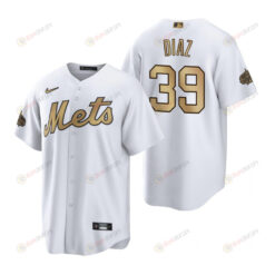 New York Mets Edwin Diaz White 2022-23 All-Star Game Jersey