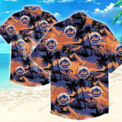 New York Mets Hawaiian Shirt Button-Up