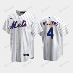 New York Mets Jett 2022-23 Draft Williams 4 White Home Jersey