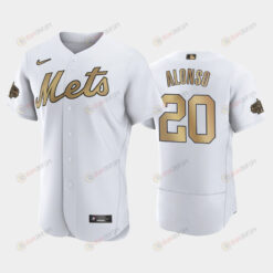 New York Mets Pete Alonso 20 2022-23 All-Star Game White Jersey