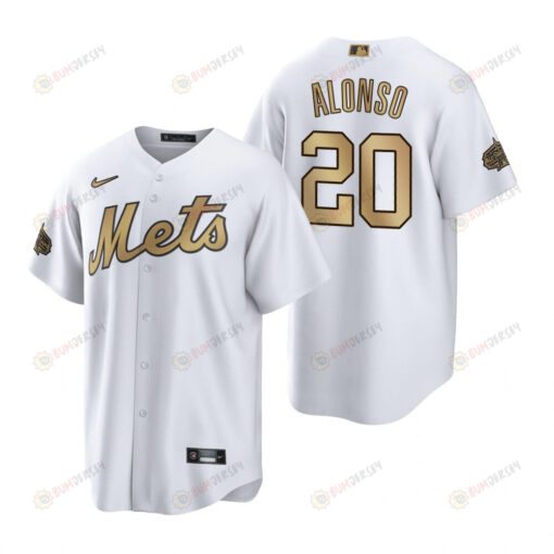 New York Mets Pete Alonso White 2022-23 All-Star Game Jersey