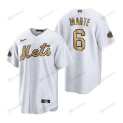 New York Mets Starling Marte White 2022-23 All-Star Game Jersey