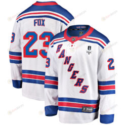 New York Rangers Adam Fox 23 Away 2022 Stanley Cup Final Breakaway Men Jersey - White