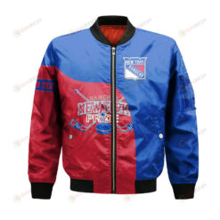 New York Rangers Bomber Jacket 3D Printed Curve Style Custom Text And Number