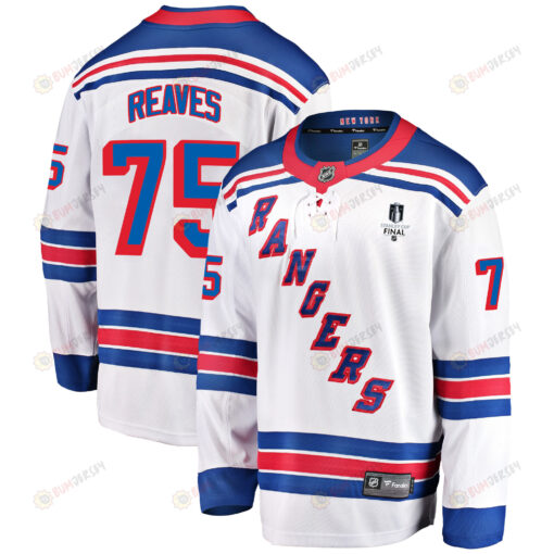 New York Rangers Ryan Reaves 75 Away 2022 Stanley Cup Final Breakaway Men Jersey - White