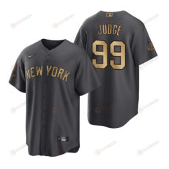New York Yankees Aaron Judge Charcoal 2022-23 All-Star Game Jersey
