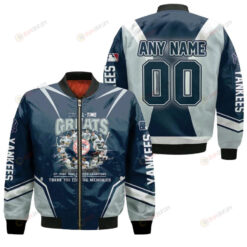 New York Yankees All Time Greats Legends Custom Number Name For Yankees Fans Bomber Jacket 3D Printed