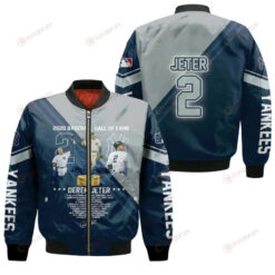New York Yankees Derek Jeter 2 Signature Hall Of Fame For Yankees Fans Bomber Jacket 3D Printed