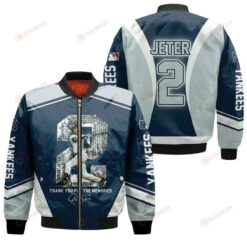 New York Yankees Derek Jeter 2 Thank You For The Memories For Yankees Fans Bomber Jacket 3D Printed