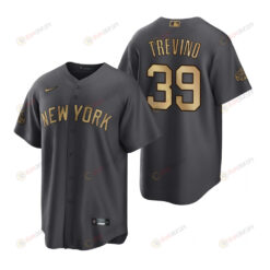 New York Yankees Jose Trevino Charcoal 2022-23 All-Star Game Jersey