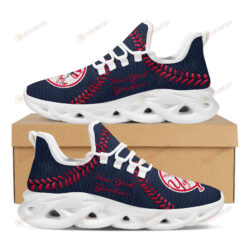 New York Yankees Logo Seam Pattern 3D Max Soul Sneaker Shoes