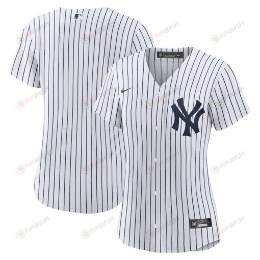 New York Yankees Women's Home Blank Jersey - White