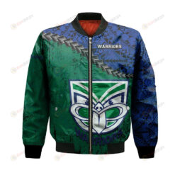 New Zealand Warriors Bomber Jacket 3D Printed Grunge Polynesian Tattoo