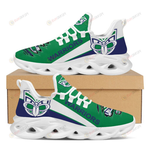 New Zealand Warriors Logo Torn Pattern 3D Max Soul Sneaker Shoes