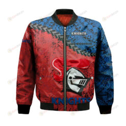 Newcastle Knights Bomber Jacket 3D Printed Grunge Polynesian Tattoo