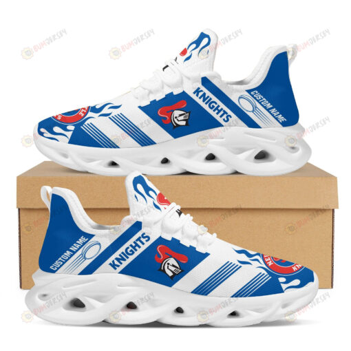 Newcastle Knights Logo Custom Name Pattern 3D Max Soul Sneaker Shoes