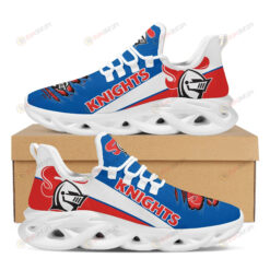 Newcastle Knights Logo Torn Pattern 3D Max Soul Sneaker Shoes