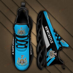 Newcastle Logo Black Stripe Pattern 3D Max Soul Sneaker Shoes In Blue